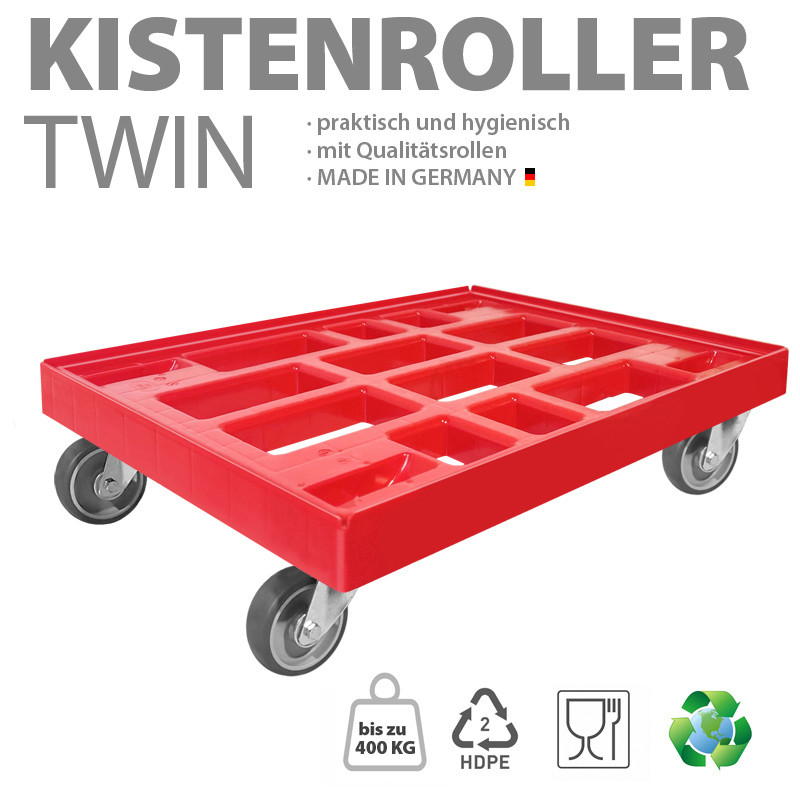 KISTENROLLER TWIN 800x600 RAL 3000 rot